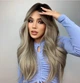 Жіноча перука HAIRCUBE LC457-1 довге хвилясте синтетичне волосся Ash Blond Ombre (75842117) - зображення 1