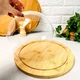 Бамбукове блюдо для десертів з купольною кришкою 30 см - зображення 5