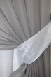 Кухонна занавіска VR-Textil № 018к штора і тюль з ламбрекеном сірий з білим 270х170 см (50-218) - изображение 3