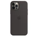 Чехол силиконовый Nskins Premium (AAA) Silicone Case with MagSafe для Apple iPhone 12 Pro Max (6.7") Black - изображение 1