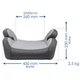 Автокрісло бустер JR4X, Capsula, 15-36kg, 4-12років, сірий, Alca - Германія (774120) - изображение 2