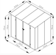 Металевий сарай HardMaster KENT 7x5 Cold Grey холодний сірий 005287 - зображення 6