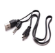 Кабель Mini USB jack 3.5 / для колонок MP3 Плеера Аудио Стерео / 0.5 метра / Черный - изображение 2