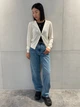 Кардиган с примесью шерсти вязаный женский Uniqlo 574530785 M Молочный (1159796147) - изображение 5