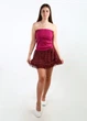 Спідниця Stradivarius S Бордовий (LN-3103-Burgundy) - зображення 4