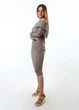 Платье inDresser M Серый (IN-F0259К028Ж-Gray-beige) - изображение 3