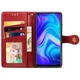 Кожаный чехол книжка GATMEN PREMIUM Gallant (PU) для Xiaomi Redmi Note 9 / Redmi 10X Red - изображение 3