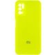 Чохол Silicone Cover Full Camera (AA) для Xiaomi Poco M3 Pro Салатовий / Neon Green - зображення 1