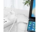 Кабель для быстрой зарядки Honor, Huawei, Xiaomi, OPPO, Vivo, Samsung Hoco X96 USB - Type C 3A-6A 18W-100W Белый цвет КОД: 42597 - изображение 3