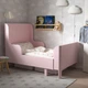 Раздвижная кровать с реечным дном IKEA БУСУНГЕ, светло-розовый, 80x200 см, 902.290.17 - изображение 2