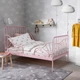 Розсувне ліжко з рейковим дном IKEA МІННЕН, світло-рожевий, 80x200 см, 794.188.06 - зображення 2