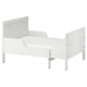 Раздвижная кровать с реечным дном IKEA СУНДВИК, белый, 80x200 см, 490.460.68 - изображение 1