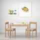 Стол детский IKEA с 2 стульями ЛЭТТ, белый, сосна, 501.784.11 - изображение 6