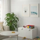 Лава з відділенням для іграшок IKEA СМОСТАД, білий, білий, 90x52x48 см, 193.891.52 - зображення 7