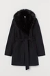 Пальто H&M 34 чорний 7870950 - зображення 1