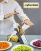 Измельчитель овощей SAFE SLICE MANDOLINE Ручная овощерезка с контейнером Мультислайсер для овощей - изображение 3