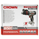 Аккумуляторная ударная дрель CROWN CT21075HMX - изображение 12