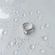 Серебряное кольцо с фианитами, вес изделия 3,72 гр (2152736) - изображение 2