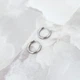 Серебряные серьги без камней (60001442) - изображение 2