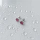 Серебряные серьги с натуральным рубином 3.286ct (2151333) - изображение 2
