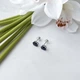 Серебряные серьги с натуральным сапфиром 3.11ct (2151357) - изображение 3