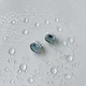 Серебряные серьги с топазом Лондон Блю 8.565ct (2151777) - изображение 2