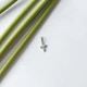 Серебряный крестик с изумрудом 0.037ct (2151678) - изображение 4