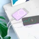 Павербанк з бездротовою зарядкою Qi 15W Hoco J109 Magnetic Wireless Fast Charge 2в1 5000 mAh 20W Pink - изображение 4