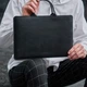 Кожаный чехол для MacBook Pro 16" 2019-2025 INCARNE Stem Черный - изображение 2