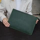 Шкіряний чохол для MacBook Pro 16" 2019-2025 INCARNE Message Зелений - зображення 5