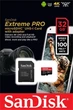 Карта пам`яті MicroSDHC 32GB UHS-I/U3 Class 10 SanDisk Extreme Pro A1 + SD-адаптер R100/W90MB/s (SDSQXCG-032G-GN6MA) - зображення 2