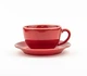 Набор чайный чашка 320мл с блюдцем 16см Porland Seasons Red 222134 - изображение 2