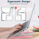 Подставка для ноутбука складная Laptop Stand 25х22 см ТИП3 Розовая ABS пластик и силикон - изображение 4