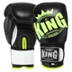 Перчатки для бокса кожаные на липучке Top King Boxing 0363 12 унций Black-Neon Green - изображение 1