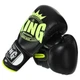 Перчатки для бокса кожаные на липучке Top King Boxing 0363 12 унций Black-Neon Green - изображение 2