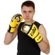 Перчатки боксерские на липучке Cima Heroe 8964 10 унций Yellow-Gold - изображение 6