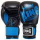 Рукавички для боксу шкіряні на липучці Top King Boxing 0363 12 унцій Black-Blue - зображення 1