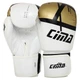 Перчатки боксерские на липучке Cima 8964 12 унций White-Gold - изображение 1