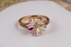 Кольцо Xuping Jewelry цветок с камнем хамелеон р 17 золотистое - изображение 2