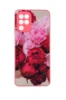 Чехол Glass Case для Samsung M32 / M325 бампер pink flowers - изображение 1