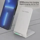 Бездротова зарядка-підставка для смартфонів Wireless Charger Q740 біла - зображення 2