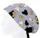 Медицинская шапочка женская HeadwearUniverse универсальная принт Микки Маус желтый бантик - изображение 3