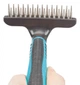 Расческа-грабли для собак Trixie Long Hair Groomer с переменным зубом 10 x 15 см (TX-23783) - зображення 2