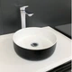 Раковина, умывальник накладной, искусственный камень ADAMANT Arena 360 Black Matte/White Glossy - изображение 5