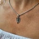 Серебряная ладанка подвеска кулон Ангел Хранитель серебро 925 пробы черненное 3981ч 2.90г - изображение 4