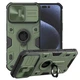 TPU+PC чохол Nillkin CamShield Armor (шторка на камеру) для Apple iPhone 15 Pro Max (6.7") Зелений - зображення 8