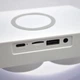 Настольная смарт лампа ночник часы G-Smart RGB G 1166 15W Light Sound Machine с беспроводной зарядкой и Bluetooth колонка Белая - изображение 15