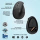 Миша бездротова Logitech Lift Vertical Ergonomic Graphite (910-006474) - зображення 4