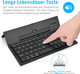 Бездротова клавіатура складана VHG CL-888 Foldable Bluetooth Keyboard, Black - зображення 5