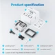 Аквабокс для GoPro Hero 13, 12, 11, 10, 9 Telesin GP-WTP-905 защитный герметичный бокс с двумя крышками кейс чехол корпус (79909) - изображение 7